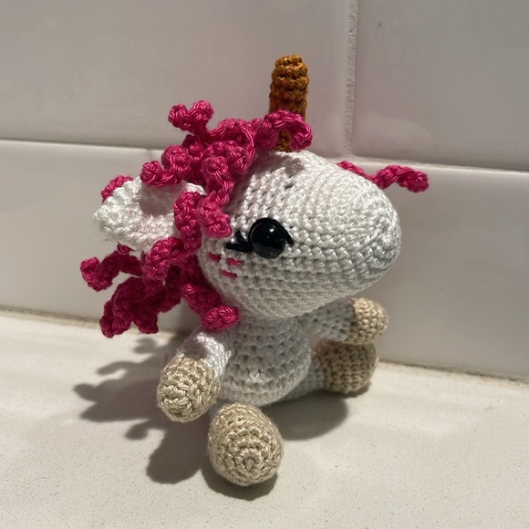 Hand Crafted Other - Handcrafted Unicorn 🦄 Amigurumi Decor Toy Crochet Figure Doll Magic Fantasy